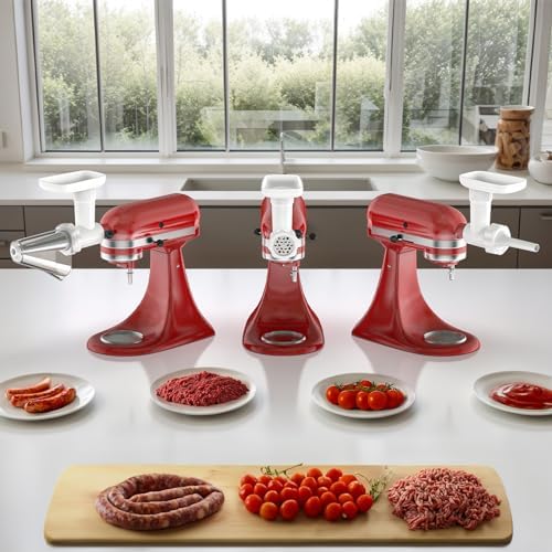 Cofun Meat Grinder Set for KitchenAid Mixer White