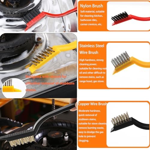 9-Piece Multi-Functional Crevice Cleaning Brush Set for Small Spaces