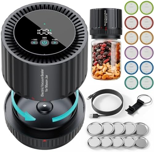 2025 Updating Electric Mason Jar Vacuum Sealer Kit