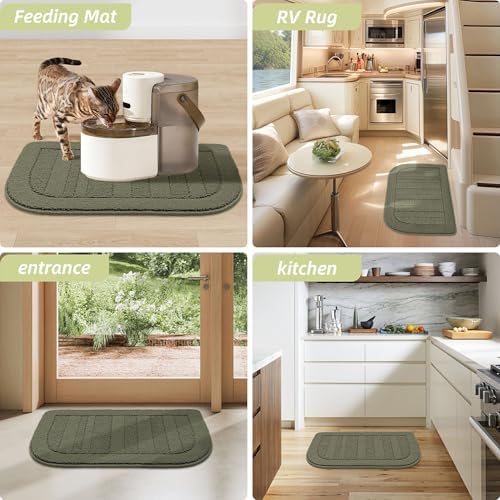 Beqhause 30x18 inch Non-Slip Kitchen RUG Mat