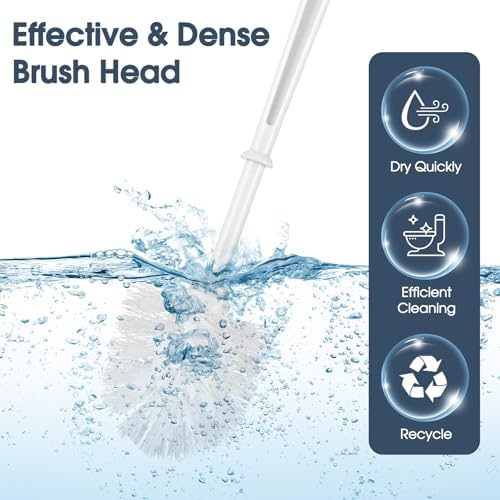 12 Pack Toilet Brushes and Holders Set