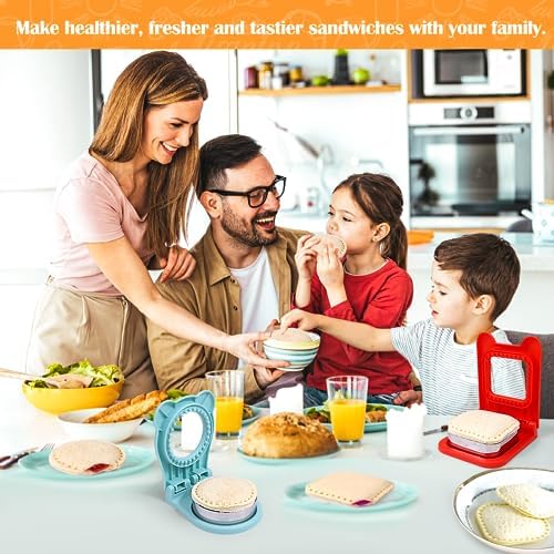 Vodolo Crustless Sandwich Maker with 2 Cutters