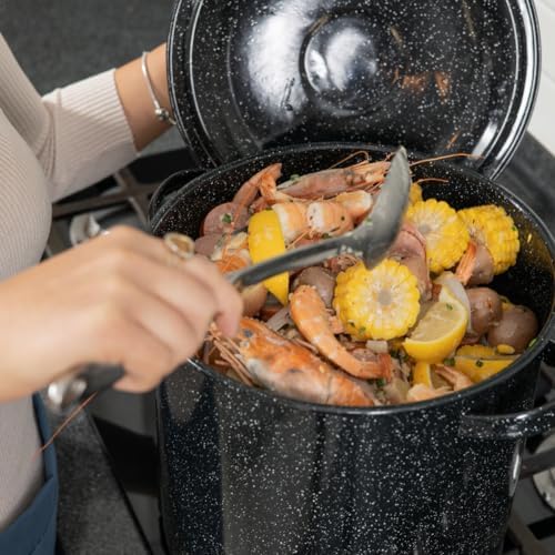 Versatile 155 qt Enameled Steel Steamer for Cooking