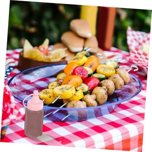 4-Piece Reusable Squeeze Bottles for Condiments