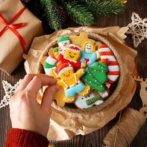 KELOFKO 6 Piece Christmas Cookie Cutter Set