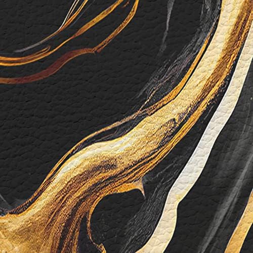 Marble Black Antifatigue Kitchen Bath Door Mat Cushioned Runner Rug