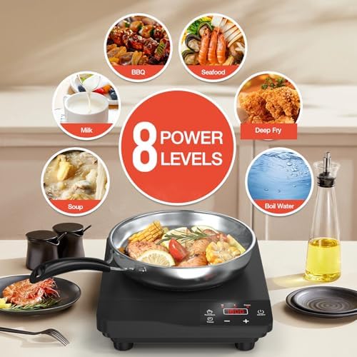 1800W Induction Cooktop with Fry Pan
