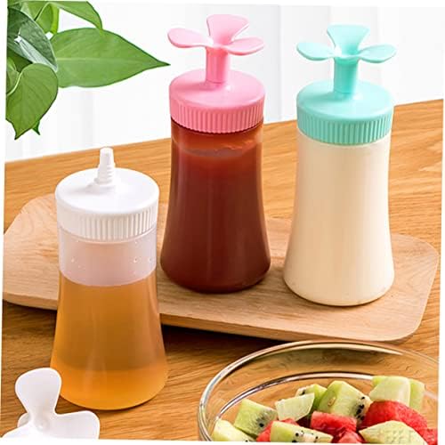 Squeeze Condiment Bottles for Ketchup Mustard Salad Dressing and More