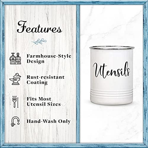 Home Acre Designs Vintage Farmhouse Utensil Holder