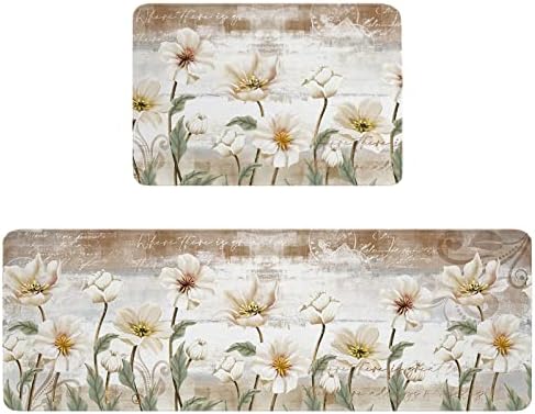 Luxurious Soft Kitchen Bathroom Rugs for Standing Staying Comfy