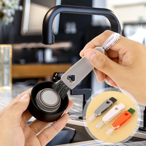 Efficient 3-in-1 Cup Lid Cleaning Set for Home Kitchen