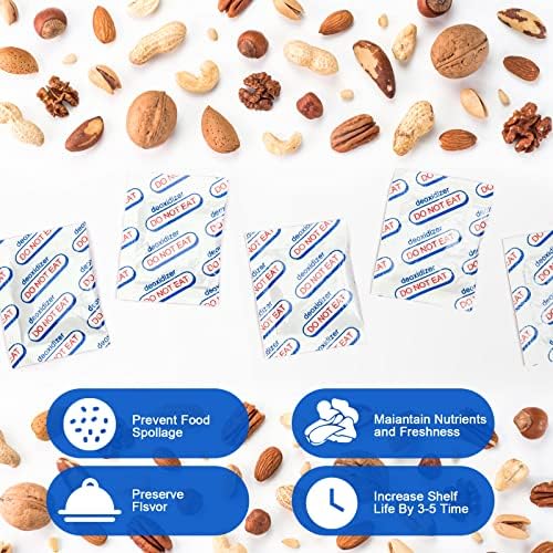 NIKUY500cc Oxygen Absorbers - Extend Food Storage 100 Count