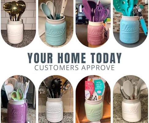 Comfify Wide Mouth Mason Jar Utensil Holder