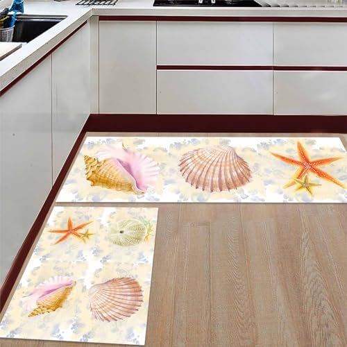 Experience Anti-Fatigue Comfort with Seashell Kitchen Rugs