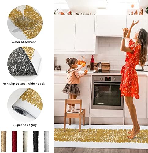 2Pcs Kitchen Rugs Anti Slip Non Slip Mats for Sink Laundry