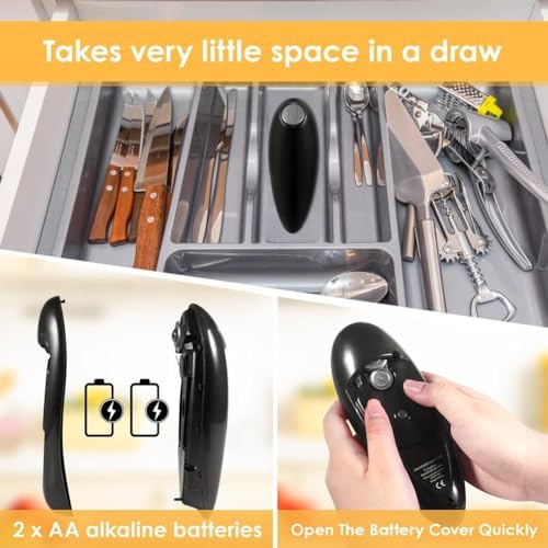 fixation Electric Can Opener for Seniors Black