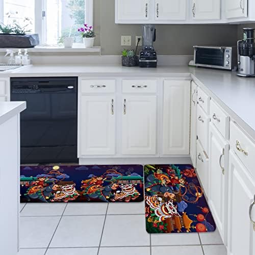 Lion Dance Kitchen and Bathroom Standing Mats