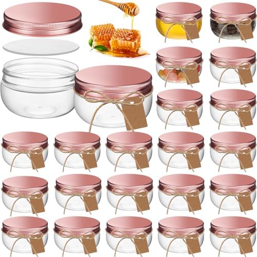 24 Mini Canning Jars with Labels and Rope for 1299