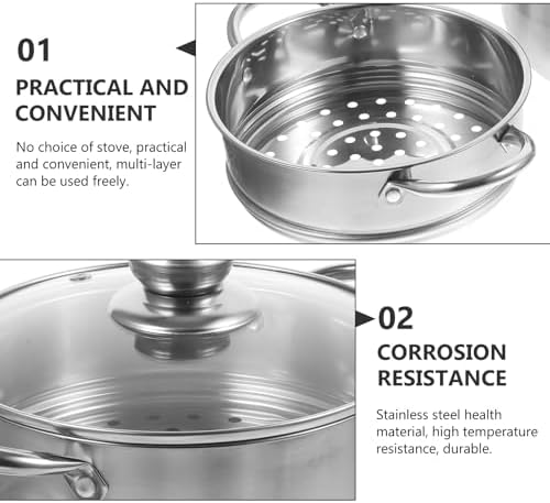 DOITool 11-inch Multipurpose Stainless Steel Steam Cooker