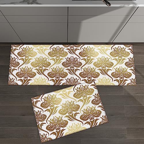 2Pcs Kitchen Rugs Anti Slip Non Slip Runner Mats for Sink Laundry