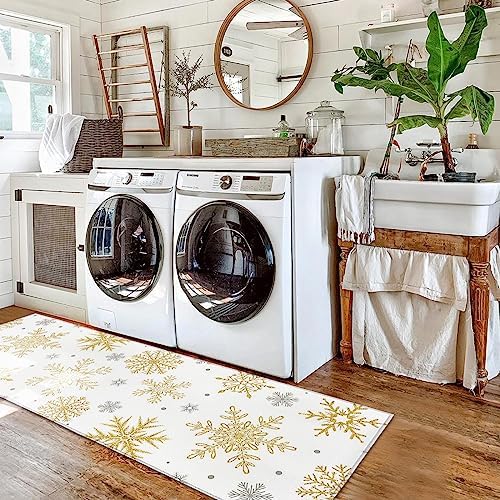 SODIKA Kitchen Rugs Anti-Fatigue Non-Slip Christmas Design