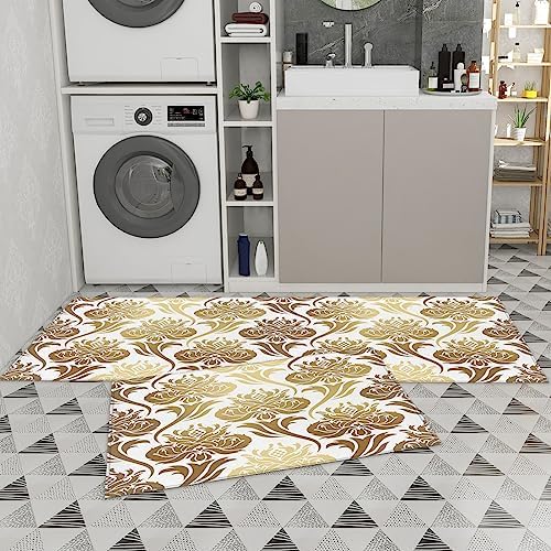 2Pcs Kitchen Rugs Anti Slip Non Slip Runner Mats for Sink Laundry