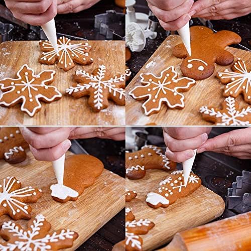8 Piece Christmas Cookie Cutter Set Stainless Steel