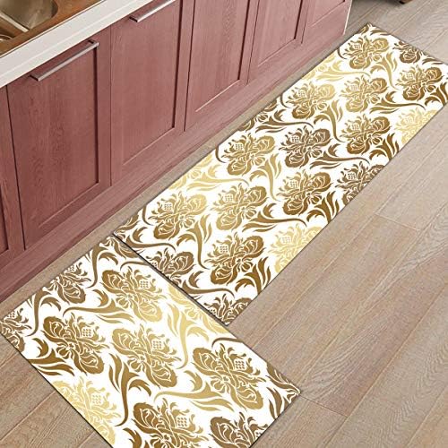 2Pcs Kitchen Rugs Anti Slip Non Slip Runner Mats for Sink Laundry